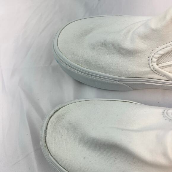 Vans Classic Slip On White Canvas Skate Shoes Men 6 Women 7.5 Streetwear Sneaker main image 11